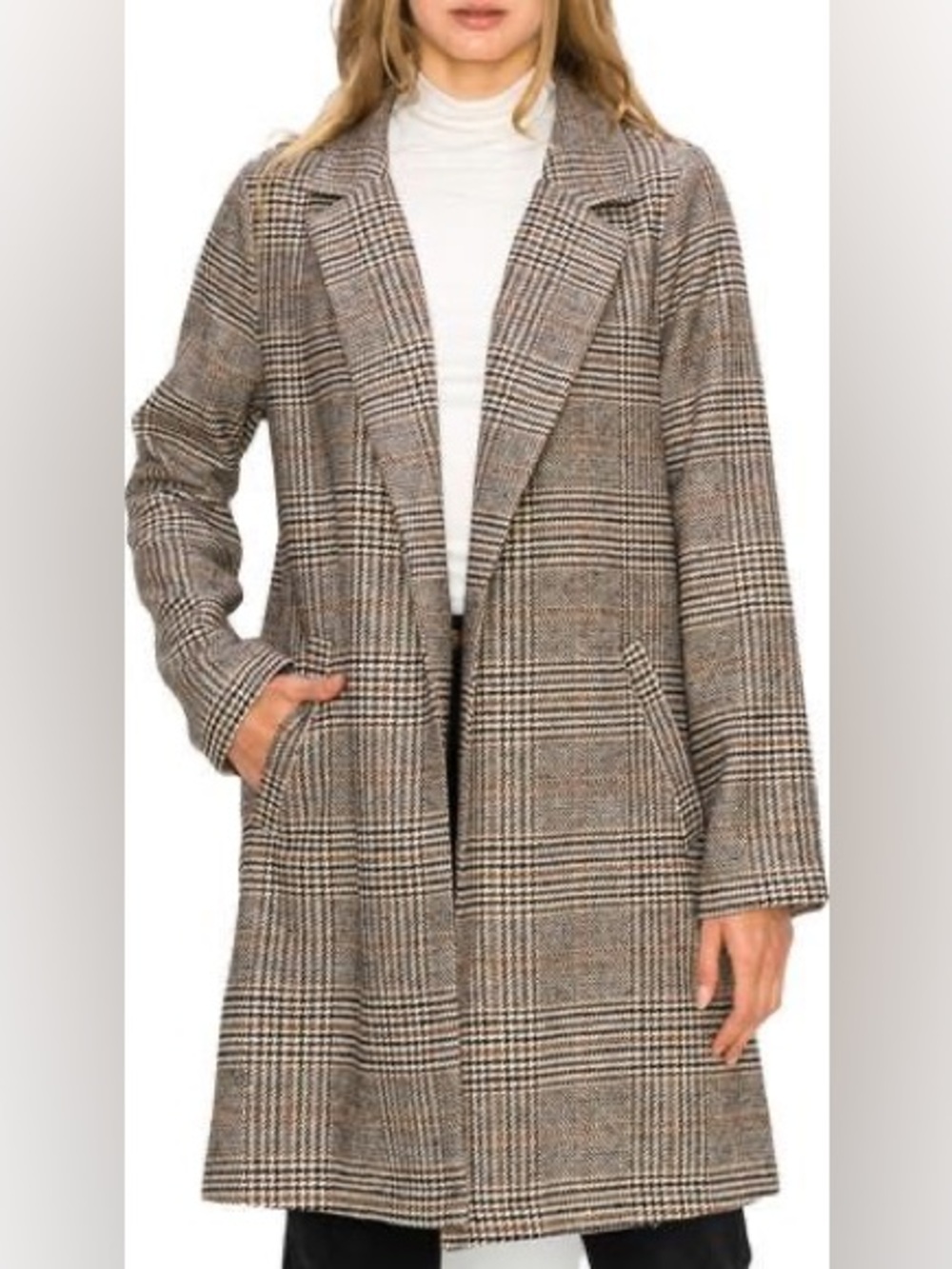 Melloday Notch Collar Coat